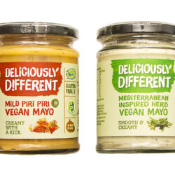 Deliciously Different Mediterranean Inspired Herb Vegan Mayo & Mild Piri Piri Vegan Mayo